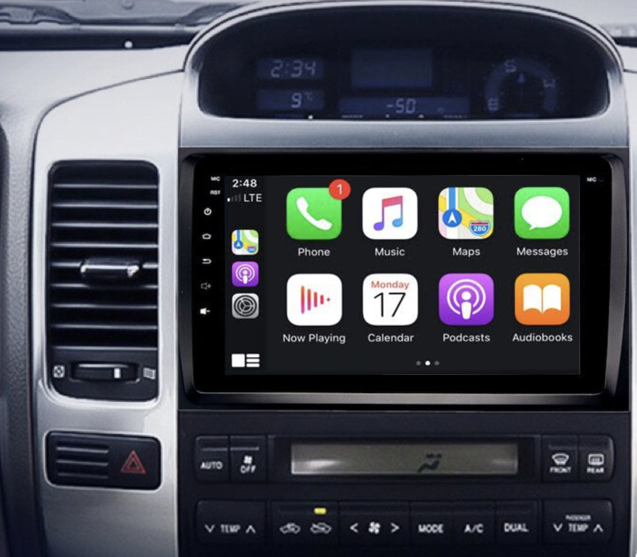 Autoradio Android 7 , lecteur multimédia vidéo, sans fil, écran tactile,  pour voiture Nissan, Toyota