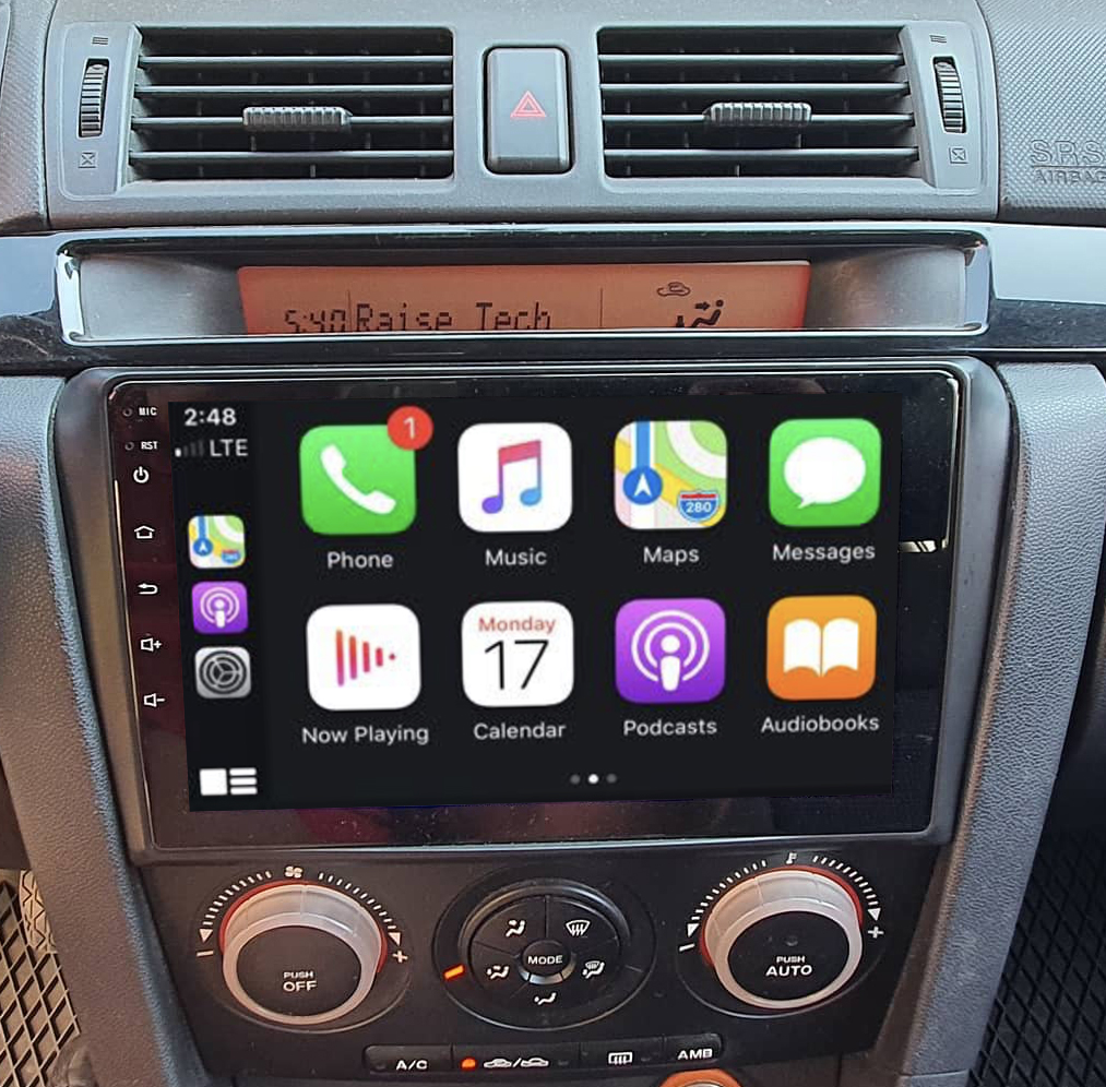 Tablette tactile Android 13.0 + Apple Carplay Mazda 3 de 2004 à 2009
