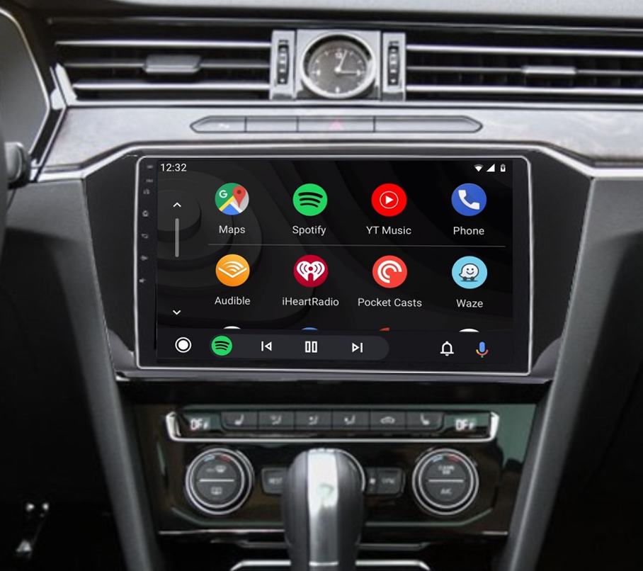 Ecran tactile QLED Android 12.0 et Apple Carplay sans fil Volkswagen Passat de 2015 à 2019