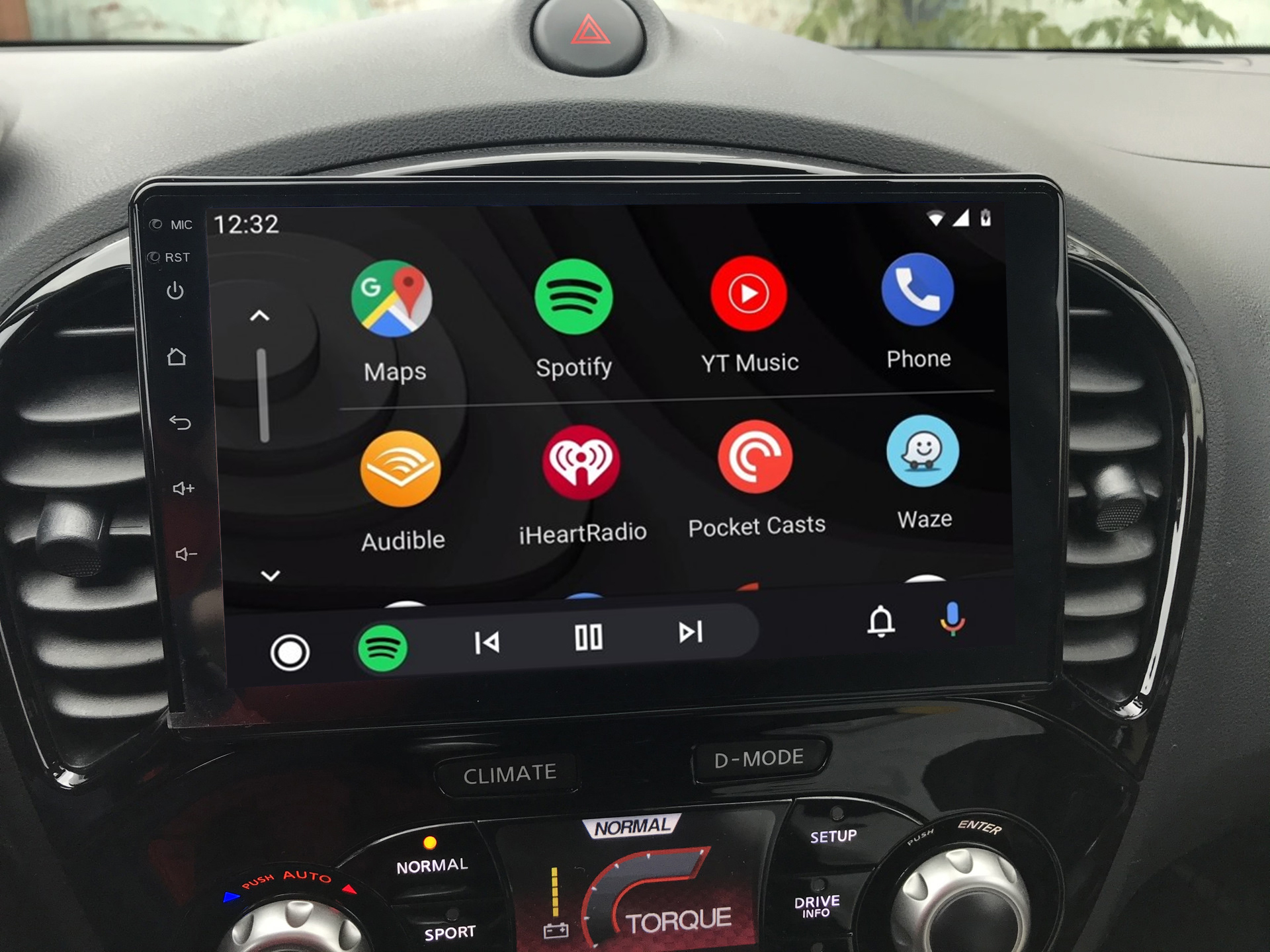 écran tactile QLED Android et Apple Carplay sans fil Nissan Juke de 2010 à 2018