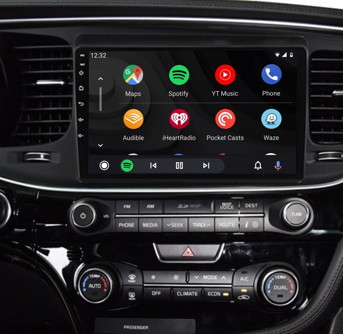 Ecran tactile QLED Android et Apple Carplay sans fil Kia Optima de 2014 à 2015