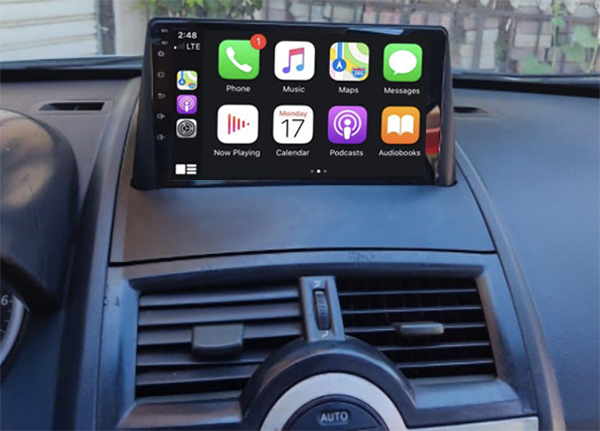 Tablette tactile QLED Android Apple Carplay sans fil Renault Megane 2