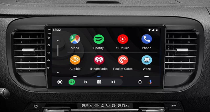 écran tactile QLED Android et Apple Carplay sans fil Toyota ProAce depuis 2016