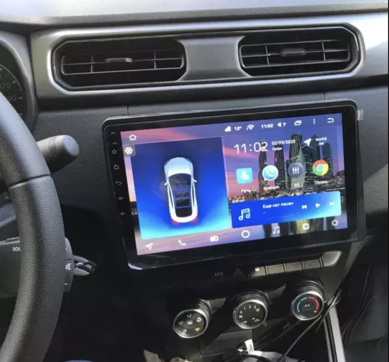Ecran tactile QLED Android 12.0 + Apple Carplay sans fil Dacia Duster depuis 2019
