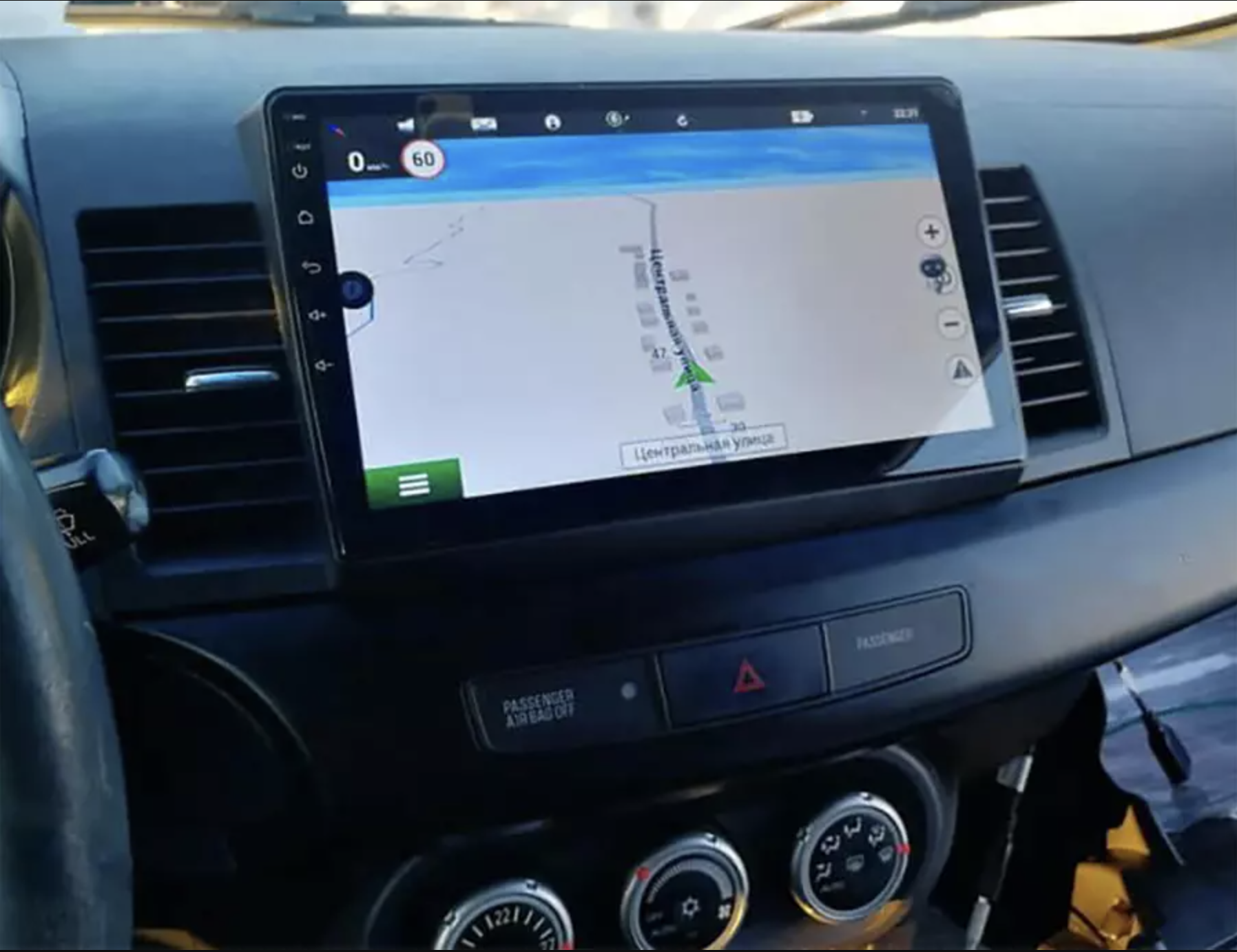 Ecran tactile QLED Android 13.0 + Apple Carplay sans fil Mitsubishi Lancer Evolution X de 2008 à 2015