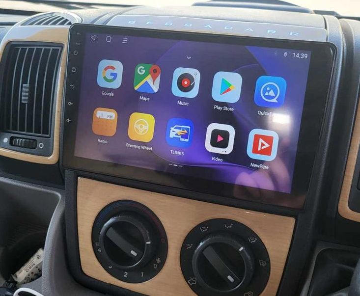 Ecran tactile QLED GPS Android 13.0 + Apple Carplay Peugeot Boxer de 2006 à 2022