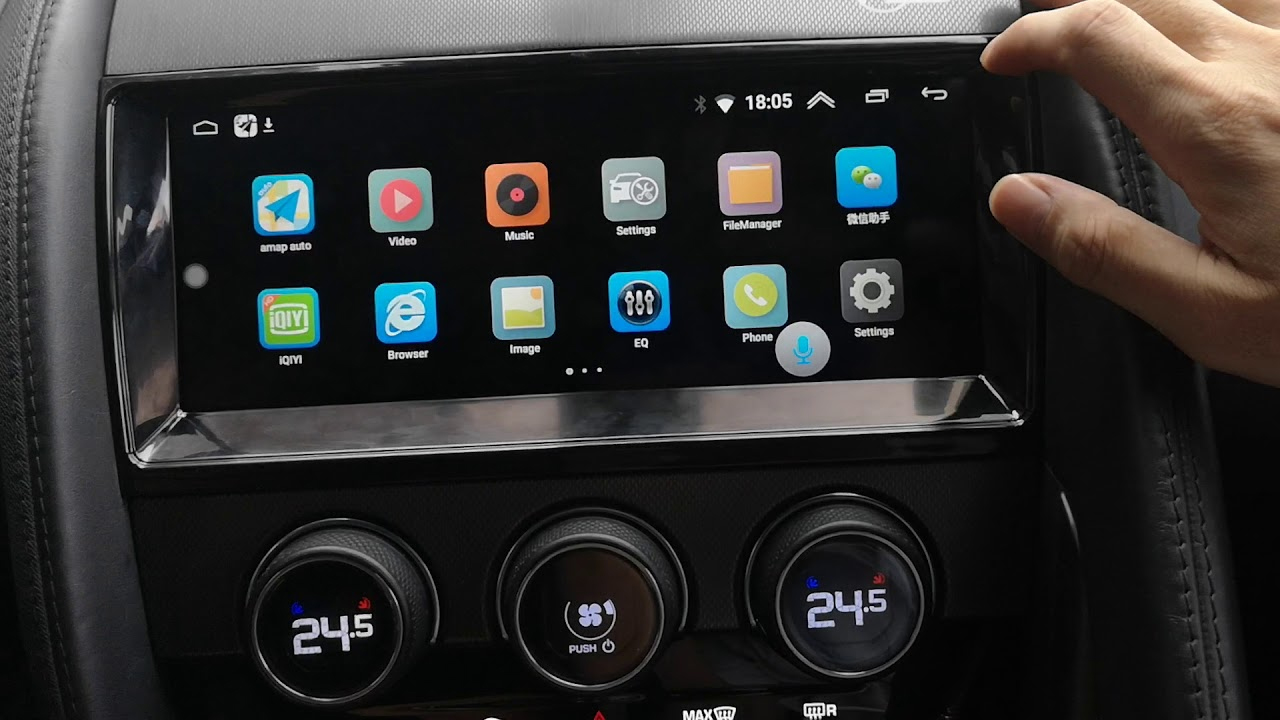 Autoradio tactile GPS Android 13.0 et Apple Carplay Jaguar F-Type de 2013 à 2020