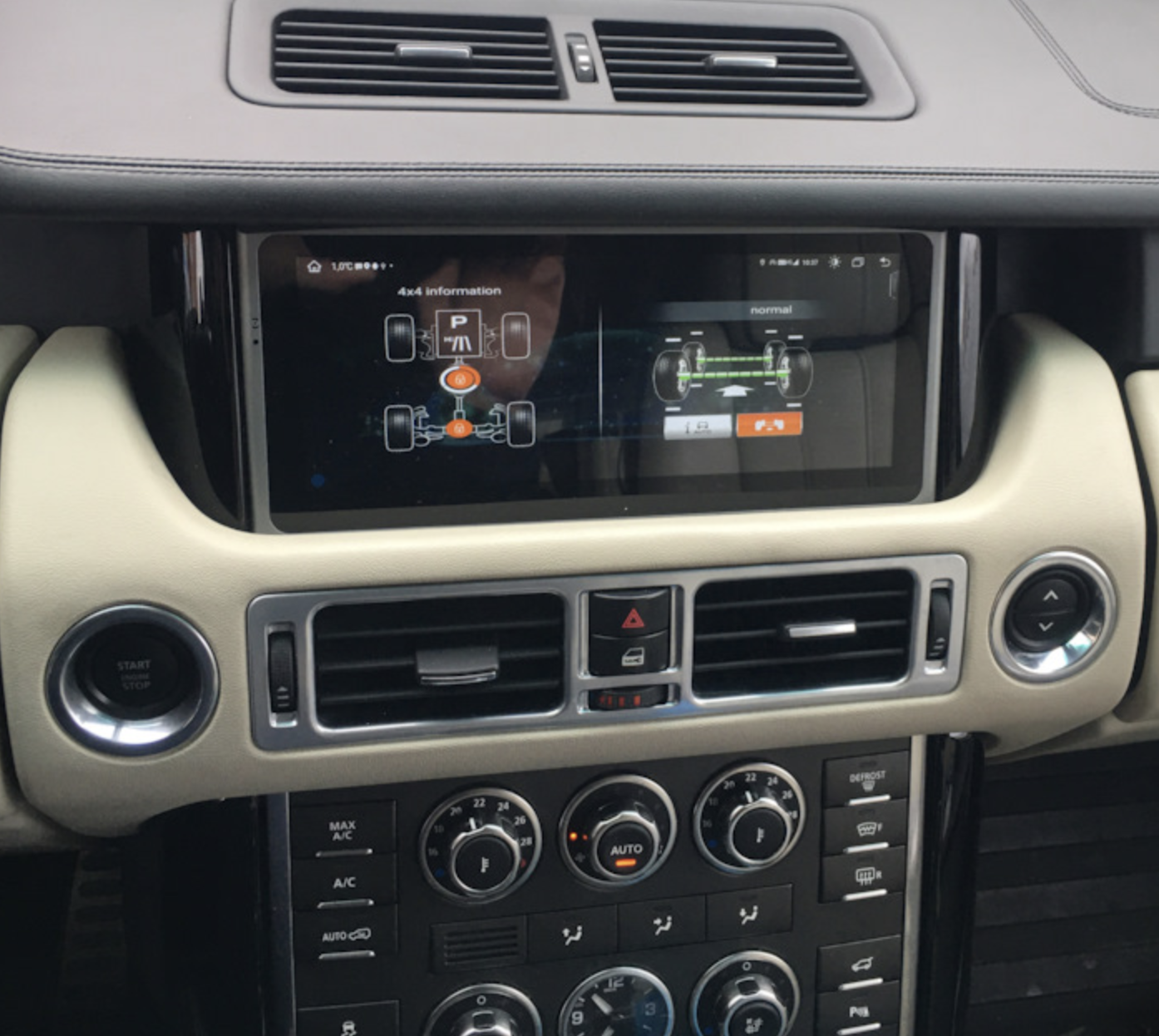 Autoradio tactile GPS Android 13.0 et Apple Carplay Range Rover L322 de 2002 à 2012
