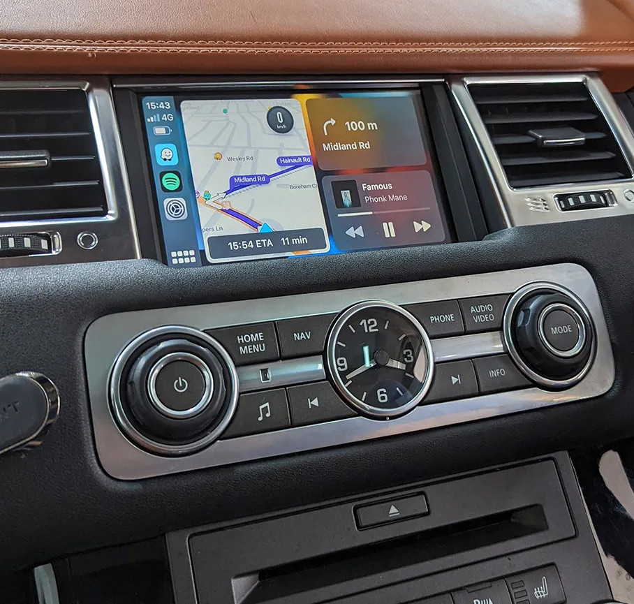 Autoradio tactile GPS Android 13.0 et Apple Carplay Range Rover Sport de 2009 à 2013
