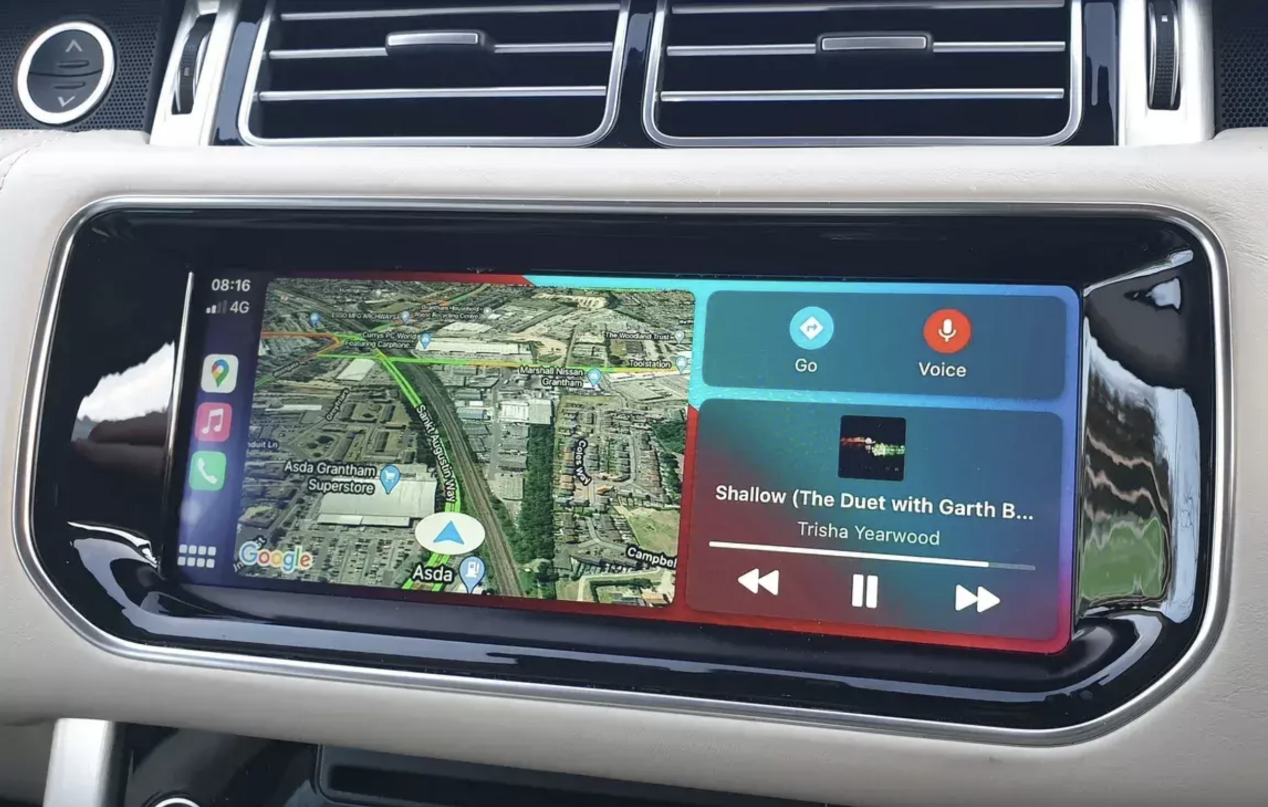 Autoradio tactile GPS Android 13.0 et Apple Carplay Range Rover Vogue L405 de 2012 à 2020