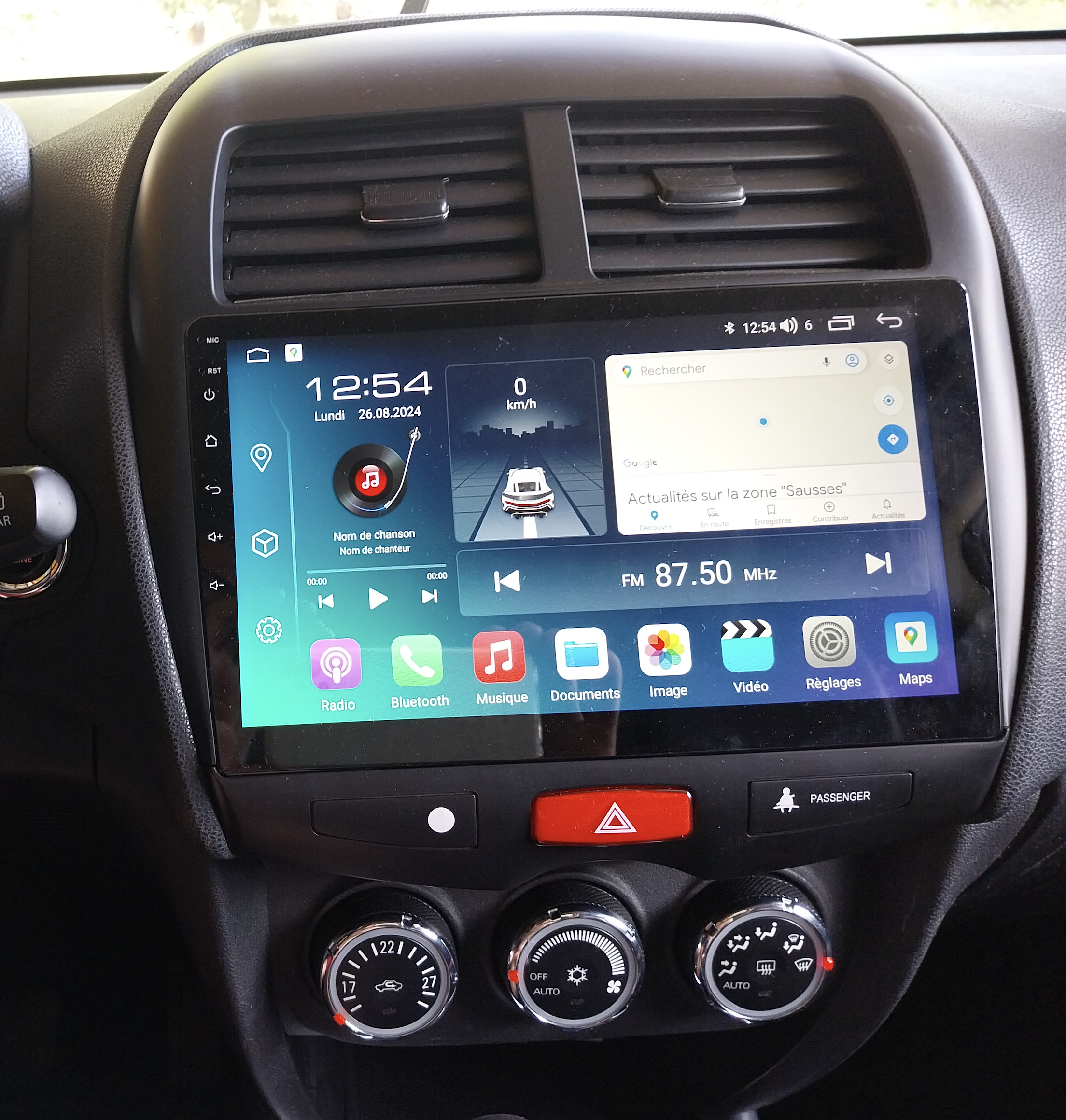 Autoradio CarPlay Android Auto Peugeot 4008 2012-2017 - Écran QLED GPS