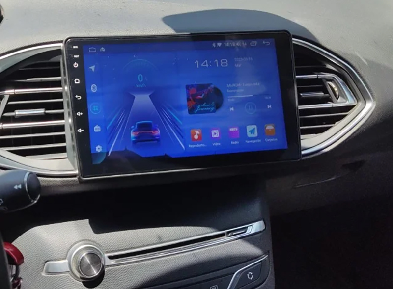 Autoradio CarPlay Android Auto Peugeot 308 2013-2018 - Écran QLED GPS