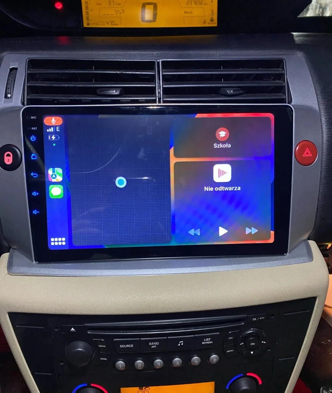 Autoradio CarPlay Android Auto Citroën C4 2004-2011 - Écran QLED GPS