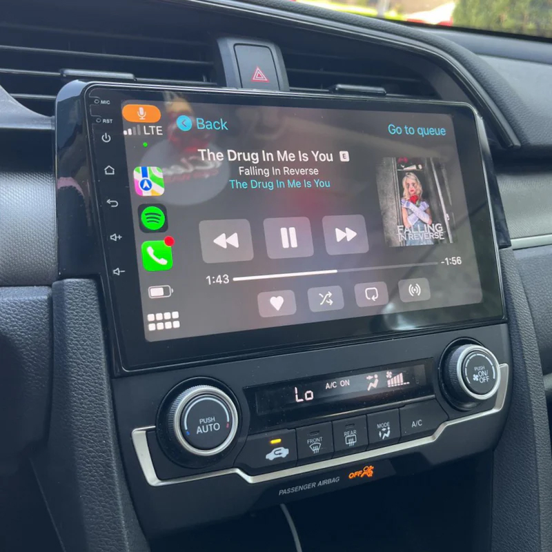 Autoradio CarPlay Android Auto Honda Civic 2016-2019 - Écran QLED GPS