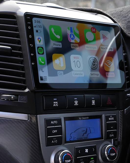 Autoradio CarPlay Android Auto Hyundai Santa Fe 2006-2012 - Écran QLED GPS