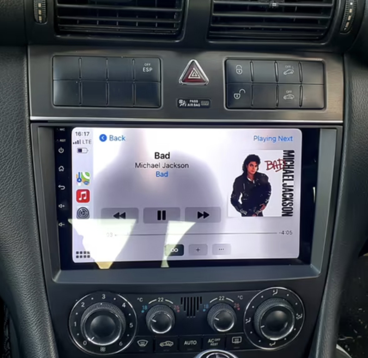 autoradio-ecran-qled-multimedia-gps-mercedes-clk
