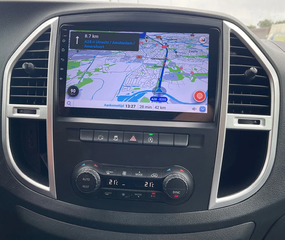 Autoradio CarPlay Android Auto Mercedes Vito 2015-2023 - Écran QLED GPS