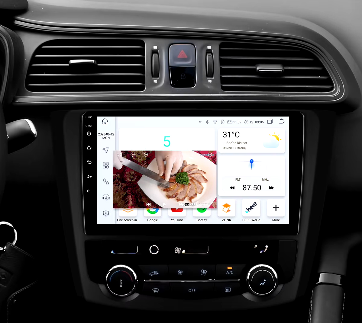 Autoradio CarPlay Android Auto Renault Kadjar 2013-2018 - Écran QLED GPS