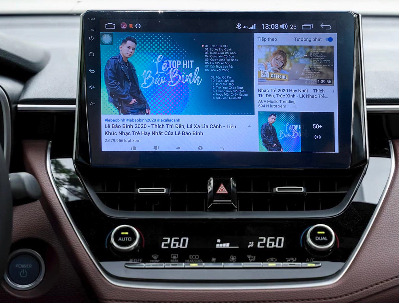 Autoradio CarPlay Android Auto Toyota Auris et Corolla 2018-2021 - Écran QLED GPS