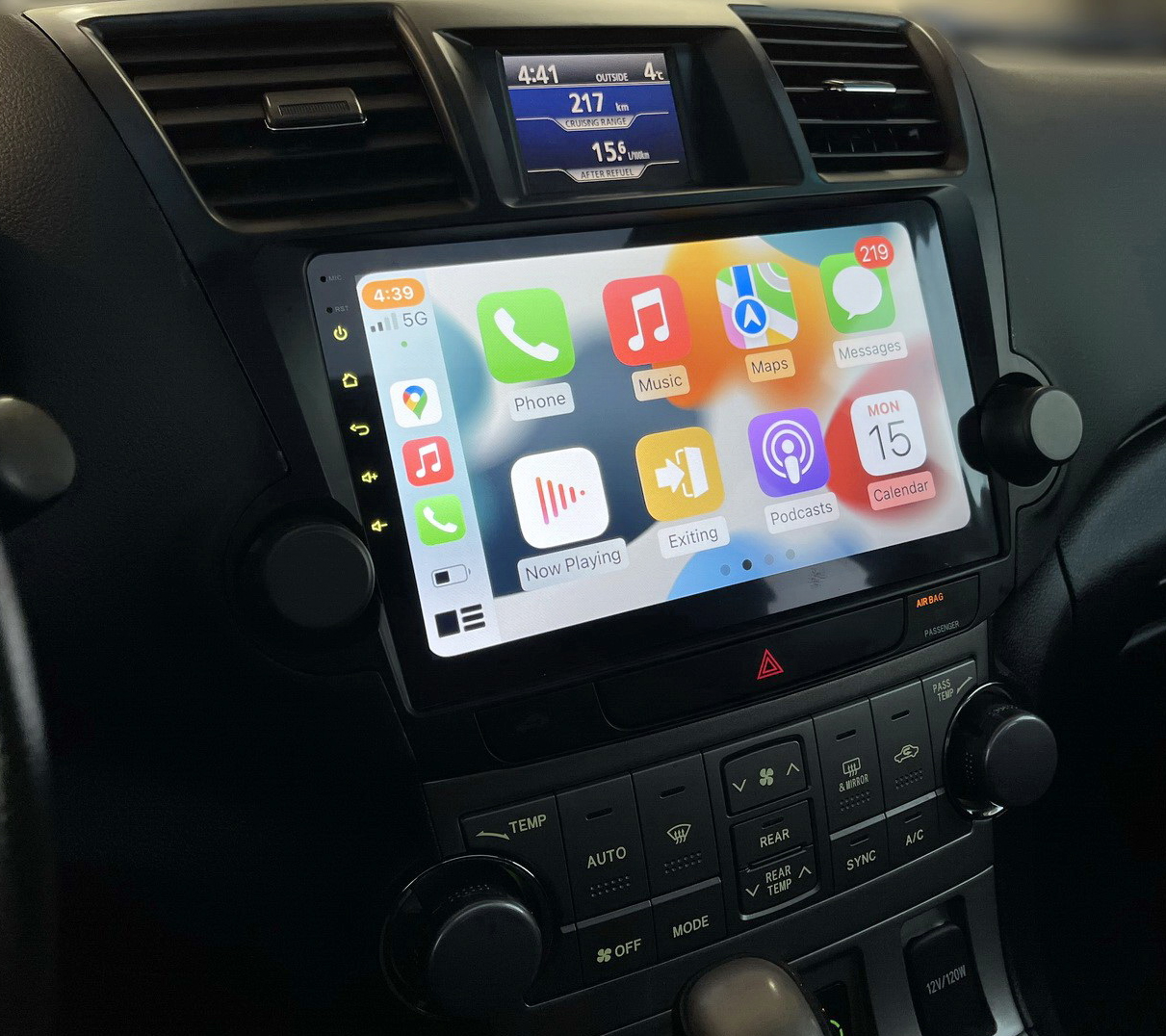 Autoradio CarPlay Android Auto Toyota Highlander 2008-2014 - Écran QLED GPS