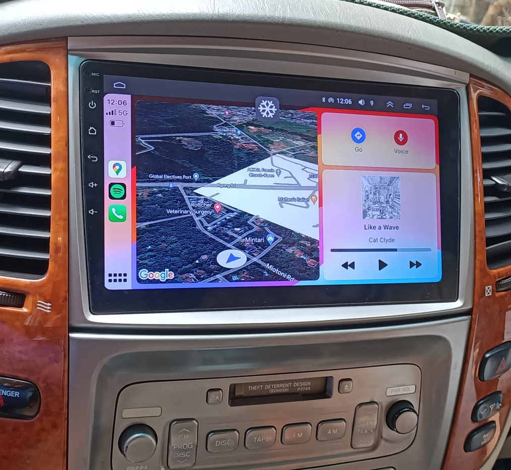 Autoradio CarPlay Android Auto Toyota Land Cruiser 100 2003-2007 - Écran QLED GPS