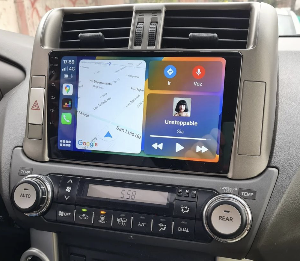 Autoradio CarPlay Android Auto Toyota Land Cruiser 150 2010-2017 - Écran QLED GPS