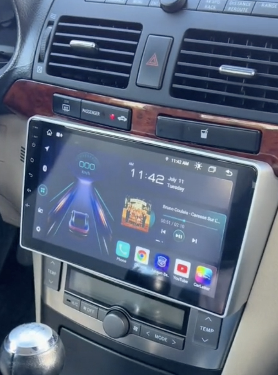Autoradio CarPlay Android Auto Toyota Avensis 2003-2009 - Écran QLED GPS