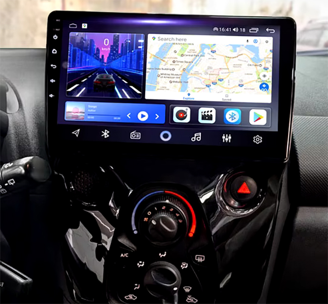 Autoradio CarPlay Android Auto Peugeot 108 2014-2021 - Écran QLED GPS