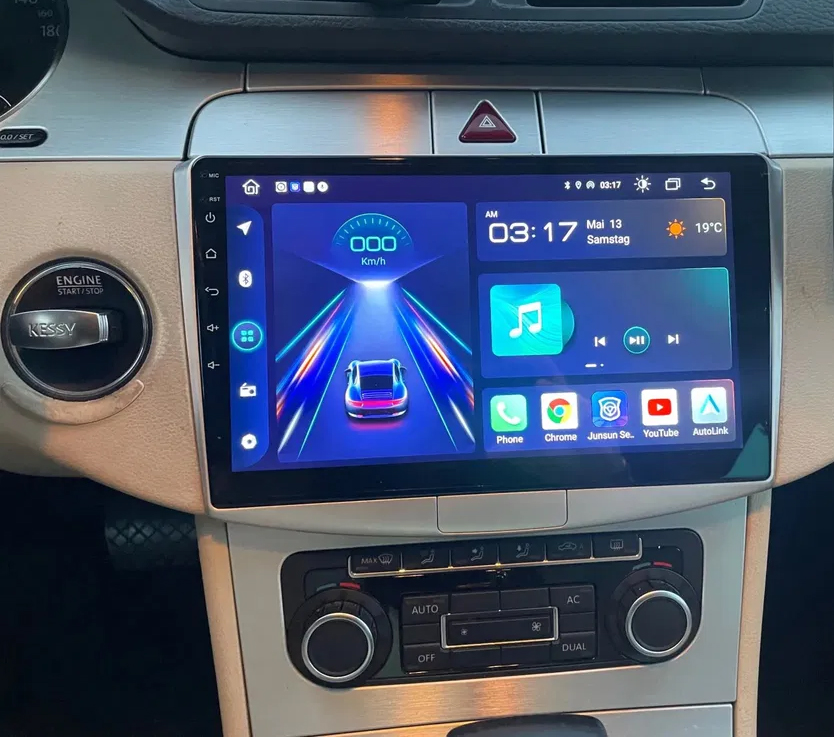 Autoradio CarPlay Android Auto Volkswagen Passat 2010-2015 - Écran QLED GPS