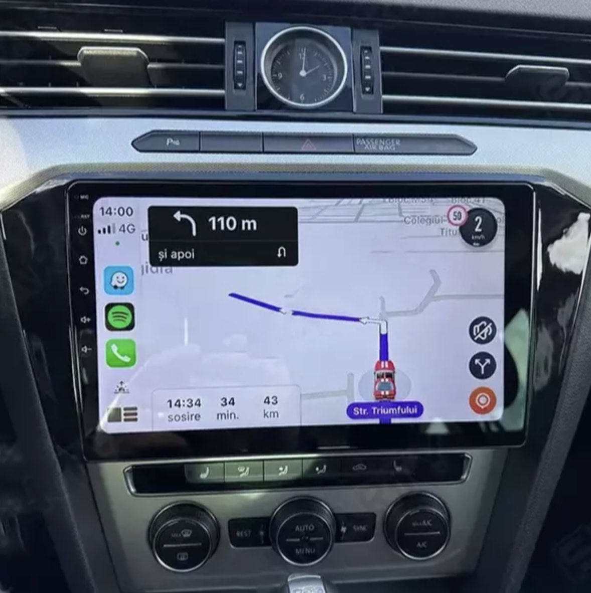 Autoradio CarPlay Android Auto Volkswagen Passat 2015-2019 - Écran QLED GPS