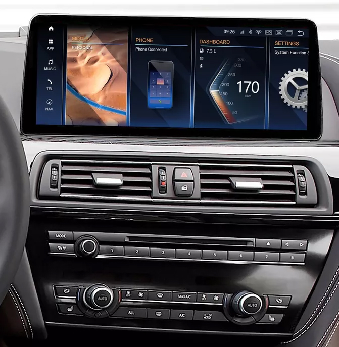 Ecran tactile 32 cm Android Auto et Apple Carplay Bluetooth BMW Série 6 F06/F12
