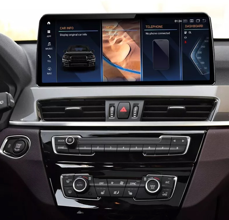 Ecran tactile 32 cm Android Auto et Apple Carplay Bluetooth BMW X1 et X2 de 2016 à 2023