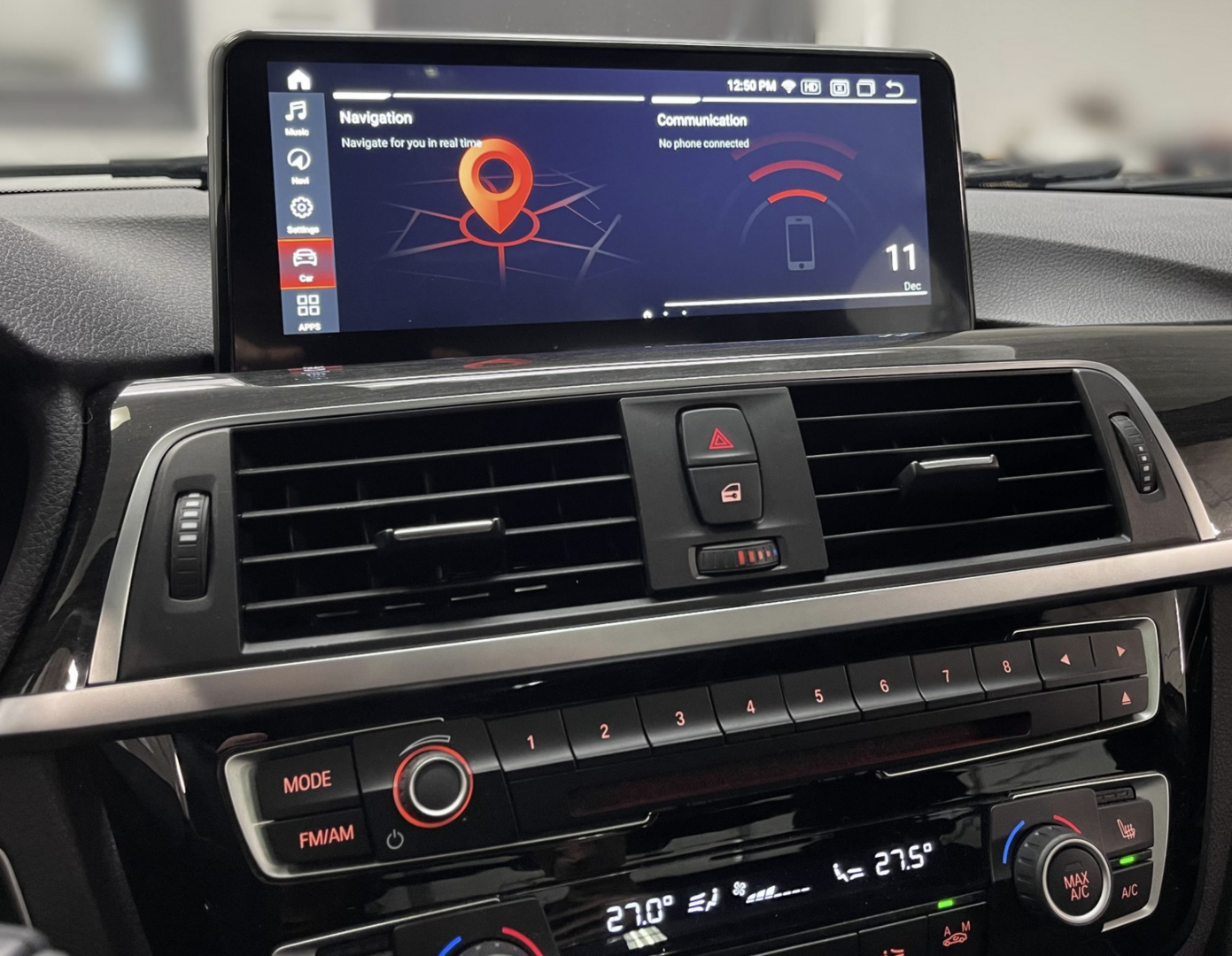 Ecran tactile 26 cm Android Auto et Apple Carplay Bluetooth BMW Série 3 et Série 4 de 2012 à 2020