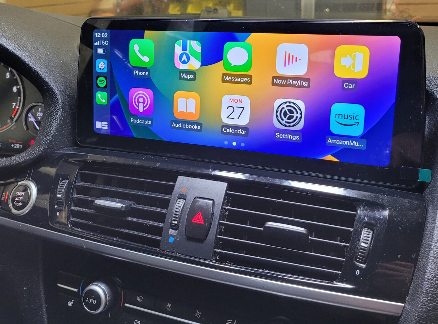 Ecran tactile 32 cm Android Auto et Apple Carplay Bluetooth BMW X3 F25 et X4 F26 de 2011 à 2017