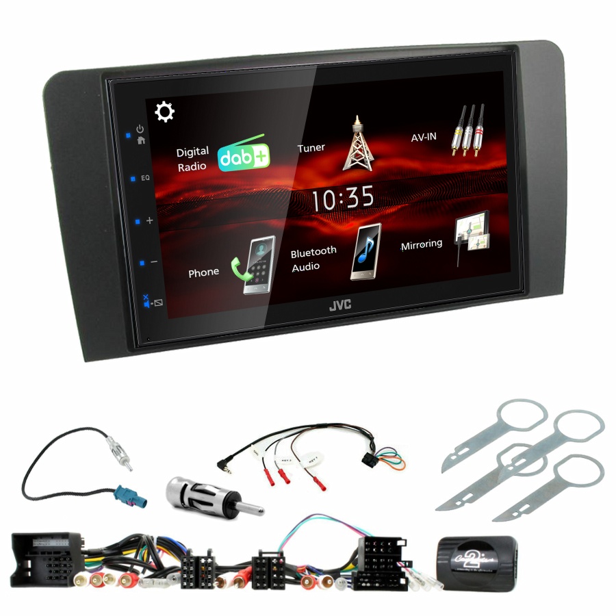Autoradio JVC CarPlay Audi A3 de 2003 à 2012 + Kit complet