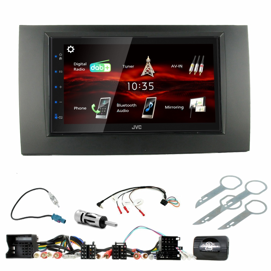Autoradio JVC CarPlay Audi A4 de 2001 à 2007 + Kit complet