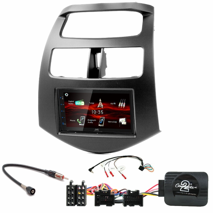 Autoradio JVC CarPlay Chevrolet Spark de 2010 à 2015 + Kit complet