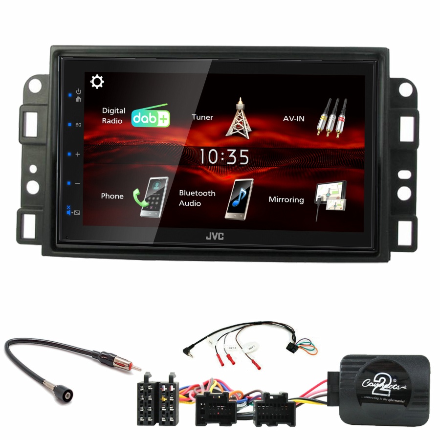 Autoradio JVC CarPlay Chevrolet Aveo Captiva et Epica + Kit complet