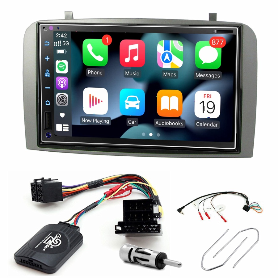 Autoradio écran tactile Carplay et Android Auto Alfa Romeo 147 et GT + Kit d\'intégration
