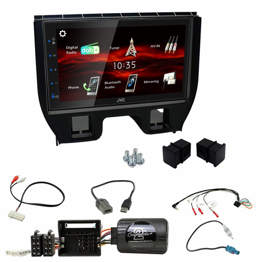 Autoradio JVC CarPlay Citroën C3 et Citroën DS3 de 2009 à 2016 + Kit complet