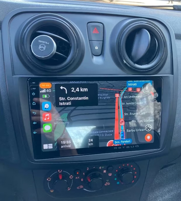 Autoradio CarPlay Android Auto Dacia Sandero, Duster, Lodgy 2012-2022 - Écran QLED GPS