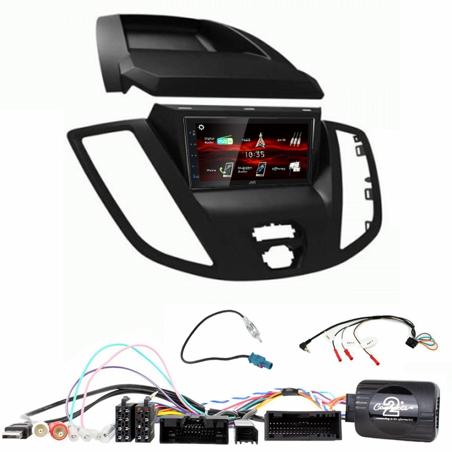 Autoradio JVC CarPlay Ford Transit de 2015 à 2019 + Kit complet