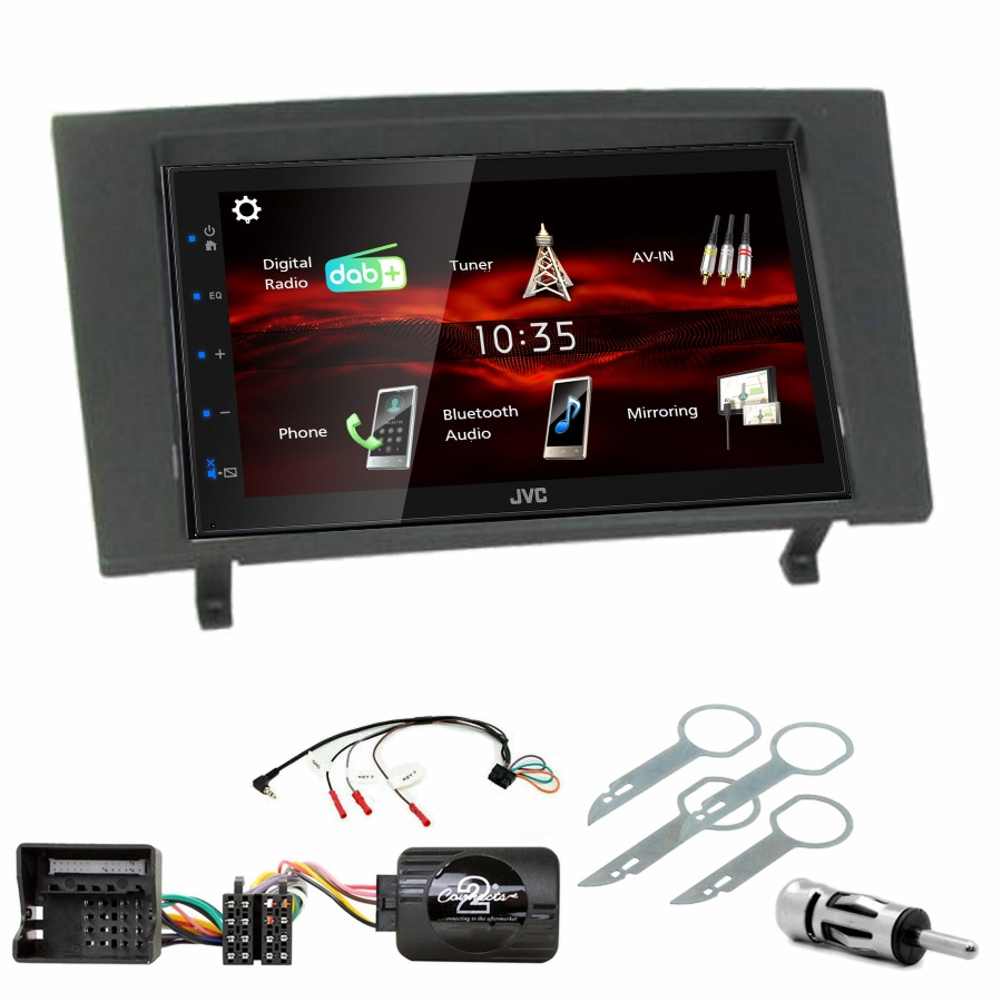 Autoradio JVC CarPlay Ford Mondeo de 2003 à 2007 + Kit complet