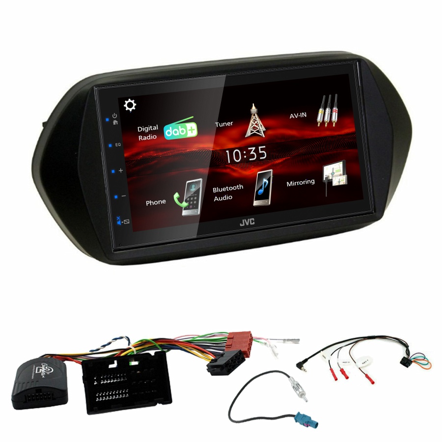 Autoradio JVC CarPlay Fiat Tipo de 2015 à 2019 + Kit complet
