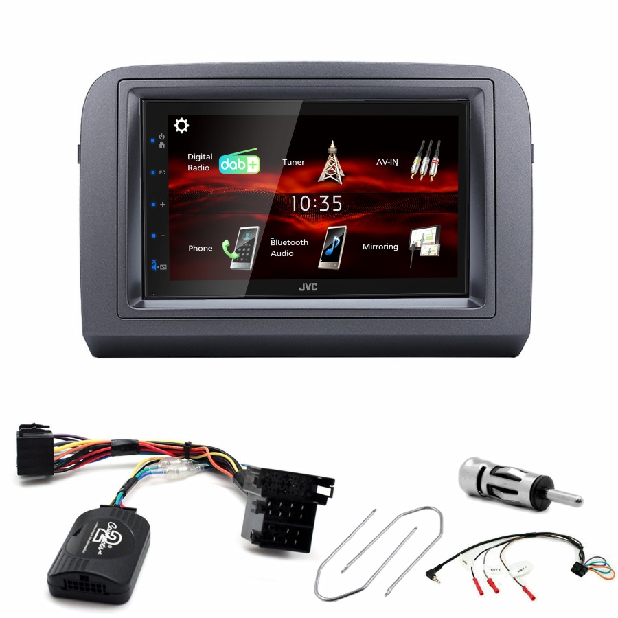 Autoradio JVC CarPlay Fiat Croma de 2005 à 2010 + Kit complet