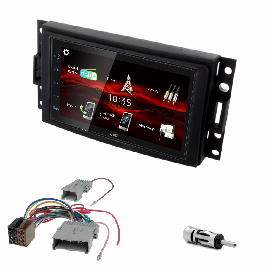 Autoradio JVC CarPlay + Hummer H3 de 2005 à 2008 + Kit complet