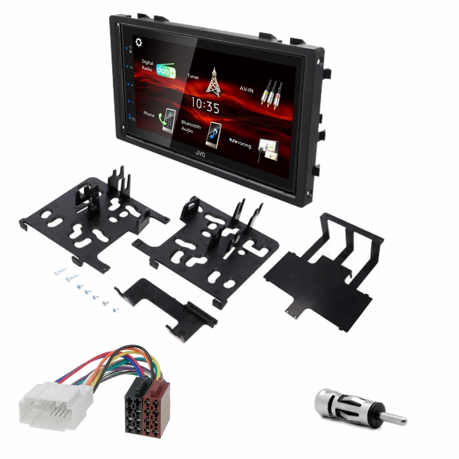 Autoradio JVC CarPlay Honda Accord Civic CR-V Odyssey et Prelude + Kit complet