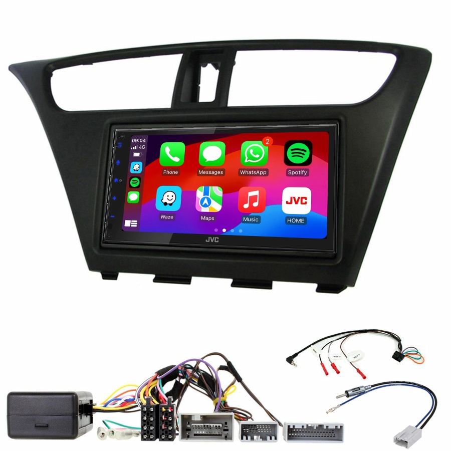 Autoradio JVC CarPlay Honda Civic de 2012 à 2016 + Kit complet