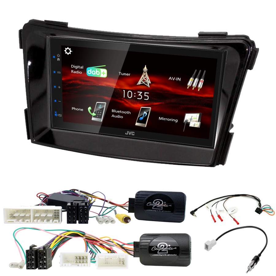 Autoradio JVC CarPlay Hyundai i40 de 2011 à 2019 + Kit complet