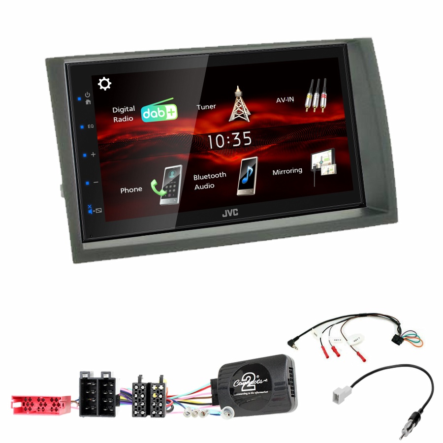 Autoradio JVC CarPlay Kia Cee\'d de 08/2009 à 07/2012 + Kit complet